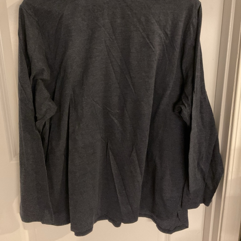 CJ Banks - Long Sleeve Sheep Shirt - Blue - Ladies Size 3X - Picture 5 of 13